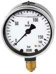 RIEGLER 102167-701 Glyzerinmanometer, Metallgeh&auml;use, G 1/4 unten, 0-0,6 bar, &Oslash; 63,