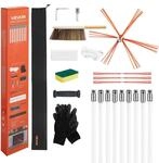 VEVOR Ofenrohrb&uuml;rste-Set, 9 m max. L&auml;nge, Schornsteinb&uuml;rsten,