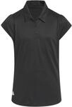 adidas M&auml;dchen Girls Performance Short Sleeve Polo Shirt, Black, 7-8 Years