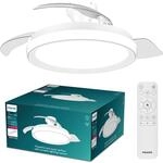 Philips Bliss Deckenventilator mit LED-Licht und Einziehbaren Fl&uuml;geln, 3 Fl&uuml;gel,
