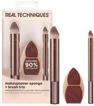 Real Techniques Makeupsaver Schwamm + Pinsel Trio, Make-up Blending Schwamm & Pinsel