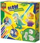 SES Creative Blow Airbrush Pens | Dinos | Pustestifte | Leicht auswaschbar aus