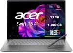 Acer Swift 16 AI OLED, Laptop, Ultra X9, 32GB RAM, 1TB SSD