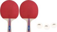 New Sport Tisch Tennis Set, 2 Schl&auml;ger, 3 B&auml;lle in Tasche