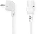 Nedis CEGP10000WT100 Netzkabel | Schuko-Stecker, angewinkelt - IEC-320-C13 | 10 m 