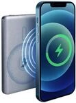 Grundig Kabellose Powerbank 5000mAh - Power Bank Mini 15W f&uuml;r Magsafe Kabelloses