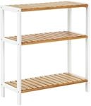 SONGMICS Badezimmerregal, Badregal, K&uuml;chenregal, Schuhregal mit 3 Ebenen, Standregal