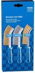 PFERD TOOLS Handb&uuml;rsten Set HBG 3-teilig |mit je 1x Handb&uuml;rste mit Besatzmaterial