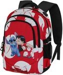 Disney Lilo und Stitch Kiss-Plus Running Rucksack, Rot, 34 x 46 cm, Kapazit&auml;t 32 L