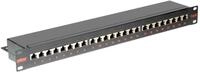 ROLINE Kat.6 (Class E) 19"-Patchpanel, 24P, geschirmt, schwarz