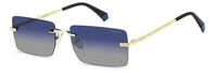 POLAROID PLD 6245/S GOLD BLUE 58