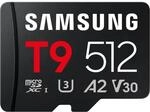 Samsung T9 microSD-Karte, 512 GB, Speicherkarte f&uuml;r den Einsatz in Drohnen, Action