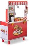 Teamson Kids Flip & Fry Burgerladen Spielset in Rot f&uuml;r Kinder, fantasievolles