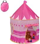 Relaxdays Spielzelt Prinzessin, f&uuml;r Kinder, Prinzessinnenschloss Indoor, HD 135x100