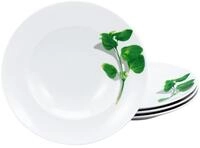 Creatable, 23436, Serie BASILIKUM, 4-teiliges Geschirrset, Pastateller aus Porzellan,