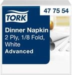Tork 477554 Dinnerservietten, 1/8 Falz, Wei&szlig; (1800-er pack)