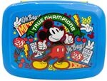 STOR Micky Maus Kinder Brotdose 1705ml - Sandwichbox mit 4 F&auml;chern auf 2 Ebenen -