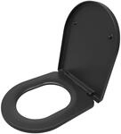 Relaxdays Toilettendeckel mit Absenkautomatik, Quick Release, 36 x 42 cm, Duroplast,