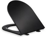 Relaxdays Toilettendeckel mit Absenkautomatik & Quick Release, 36 x 45 cm, Duroplast,