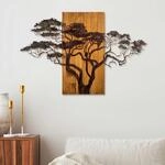 Wallity Hand-Painted Decorative Wooden Wall Accessory, 90 x 58 x 3 cm | 100% Solid
