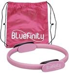 Bluefinity Pilates Ring mit &Uuml;bungen, Doppelgriff, gepolstert, Widerstandsring Yoga,