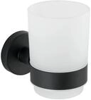 WENKO Zahnputzbecher UNO Bosio Black Edelstahl matt - Zahnb&uuml;rstenhalter f&uuml;r