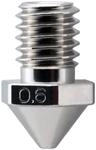 Micro Swiss Brass Plated Wear Resistant Nozzle for Flashforge Creator Pro 3-0,6 mm