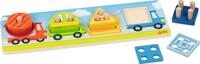 goki 58348 - Formensortierspiel Fahrzeuge aus Holz, Lernspiel f&uuml;r Kinder zur