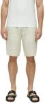 s.Oliver Herren Bermuda &ndash; Wide Leg, Leinen, Elastikbund