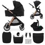 Kinderkraft VESTO 2 Kombikinderwagen 3 in 1, Buggy mit Babywanne und Autositz MINK