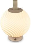 BRILONER - LED Tischlampe kabellos IP44 mit Touch, dimmbar, warmwei&szlig;es Licht,