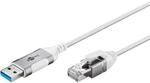 goobay USB-A 3.0 auf RJ45 Ethernet CAT 6 Kabel Slim/Adapterkabel/stabile