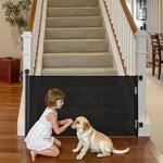 VEVOR einziehbares Babygitter Hundegitter ausziehbar, Treppenschutzgitter mit