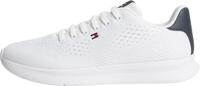 Tommy Hilfiger Herren Lightweight Runner Knit FM0FM05909 Low-Top, Wei&szlig;, Gr&ouml;&szlig;e 39