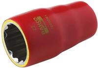 Bahco 1/2 Zoll Isolierte Standardbuchse Steckschl&uuml;sseleinsatz SW 24mm 12-Punkt VDE x