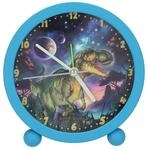 Depesche 13313 Dino World Galaxy - Wecker in Blau f&uuml;r Kinder, mit Dinosaurier Motiv,