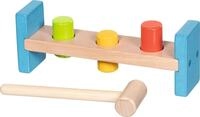 goki 58319 &ndash; Hammerbank aus Holz mit 3 Kl&ouml;tzen und Hammer &ndash;...