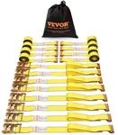 VEVOR 8er-Set Spanngurt 0,05 x 4,6 m Zurrgurt 1995,8 kg Ratschenzurrgurt