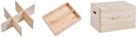 Zeller 13327 Kiste, Holz, Natur, 40 x 30 cm, Beige, 40 x 30 x 24 cm