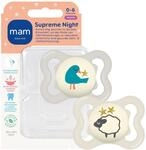 MAM Supreme Night Schnuller | 0-6 Monate | leuchtende Babyschnuller | 94%...