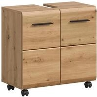xonox.home &ndash; Waschbeckenunterschrank auf Rollen Ice 60x56x35 cm in Artisan...