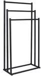 Relaxdays Handtuchst&auml;nder, HxBxT: 86 x 44 x 21 cm, Metall, 3 Stangen,...