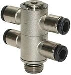 RIEGLER 108815-761.018-4 M T-Mehrfachverteiler 4-fach &raquo;click-clock&laquo;, drehbar,...