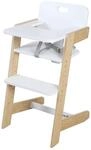 roba Babyhochstuhl Nature Up - Hochstuhl aus FSC-zertifiziertem Bambus Holz -