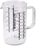 wenco Glas-Messbecher 500 ml - Messkanne mit Zwei Skalen und verschiedenen