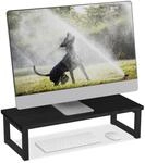 Relaxdays Monitorst&auml;nder, ergonomische Bildschirmerh&ouml;hung f&uuml;r Schreibtisch,...