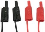 Chauvin Arnoux Messleit. mit 2x 4mm gerade Stecker-axiale