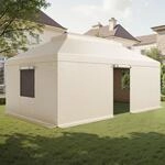 VEVOR Winterabdeckung, passend f&uuml;r 3,66 x 6,1 m Pavillons mit Doppeldach,