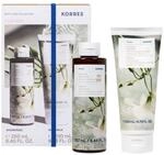 KORRES JASMINE K&ouml;rperpflege Set &ndash; Duschgel 250ml & Bodymilk 200ml, zart duftende