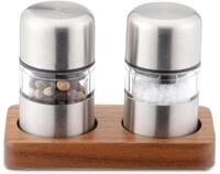 Weis Mini Edelstahl M&uuml;hlen-Set f&uuml;r Salz und Pfeffer, Keramik-Mahlwerke 11267